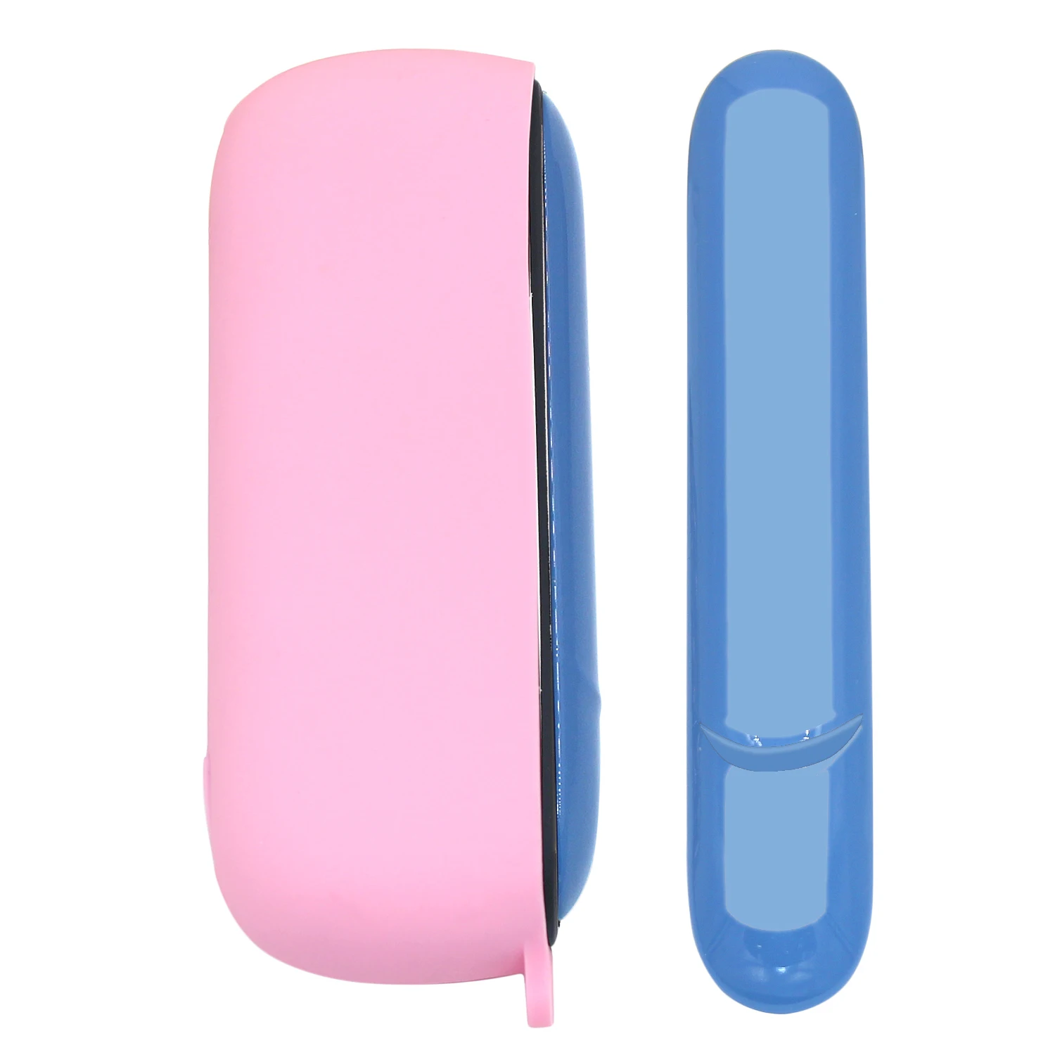 Розовый силиконовый чехол + Боковая крышка для IQOS 3 0 Duo Внешний полный защитный