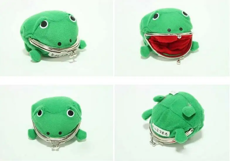 

100pcs/lot Hot Selling Frog Wallet Anime Cartoon Wallet Coin Purse Manga Flannel Wallet Cute purse Naruto Coin holder
