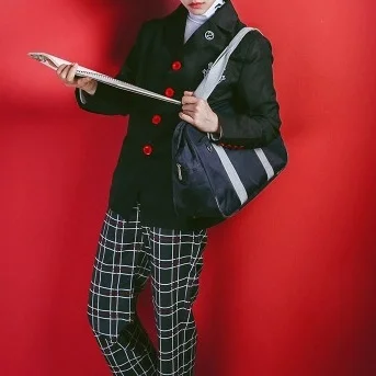 Coat Shirt Pants Аниме Косплей Persona 5 Косплей Костюм Акира Курусу/Рен Амамия школьная форма унисекс пальто+ рубашка+ брюки - Цвет: Coat Shirt Pants