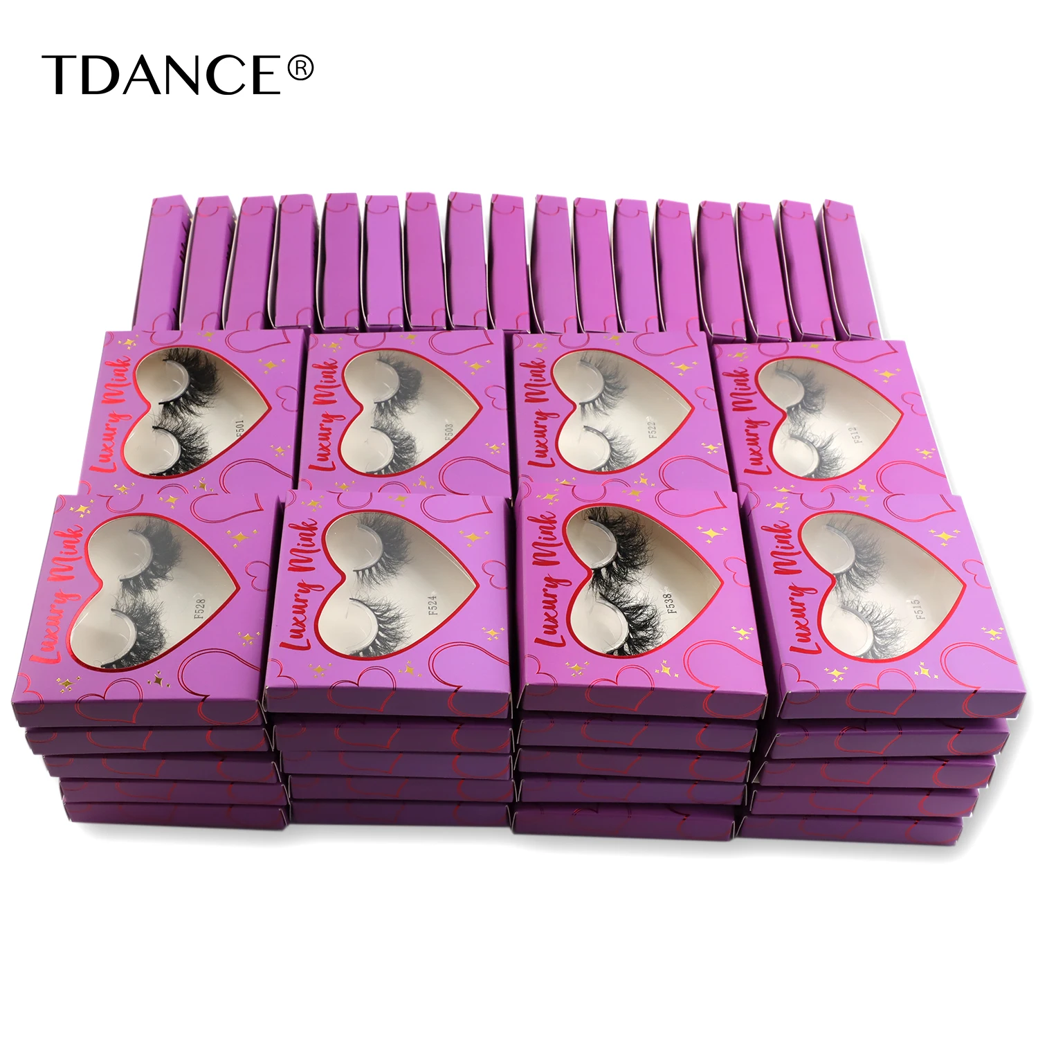 

TDANCE Wholesale Fluffy Mink Lashes 5-100 Pairs 13-20mm Strip Lash Messy Natural Long Eyelashes Makeup Eyelash Wimpers Faux Cils