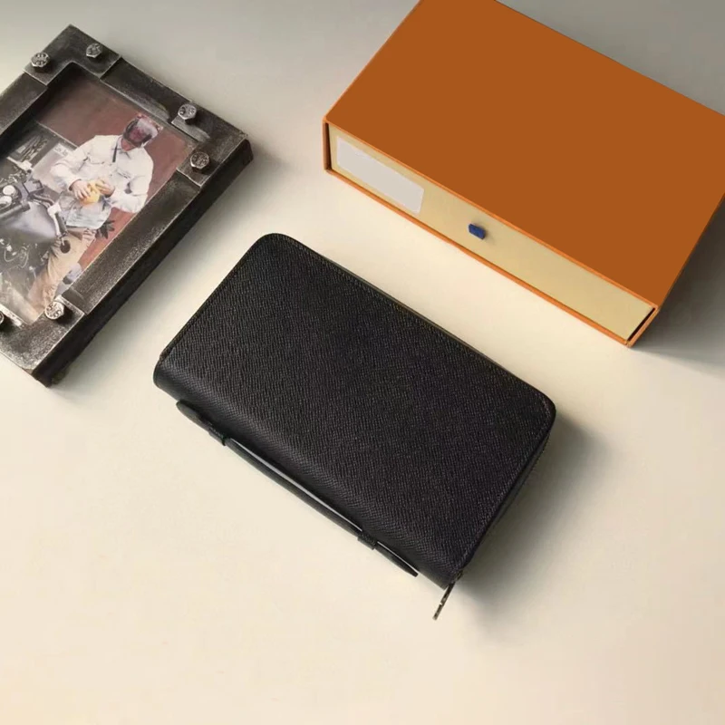 Koop Womens Hoge Kwaliteit Lederen Portemonnee Clutch Bag Koeienhuid Portemonnee Lange Clamshell Portemonnee Caviar Kaart Tas Bal Patroon Mannen Handtas