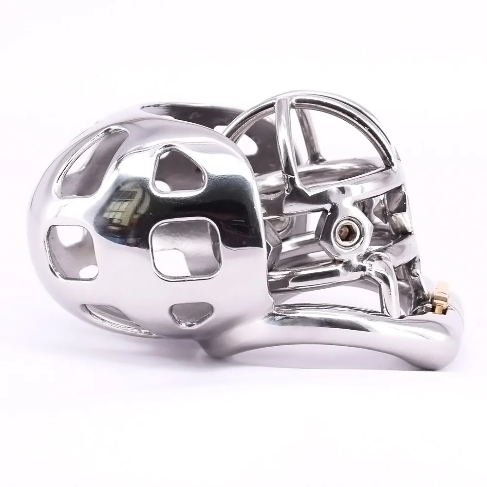 Мужское Целомудрие шипы петух клетка из нержавеющей стали дуговое металлическое