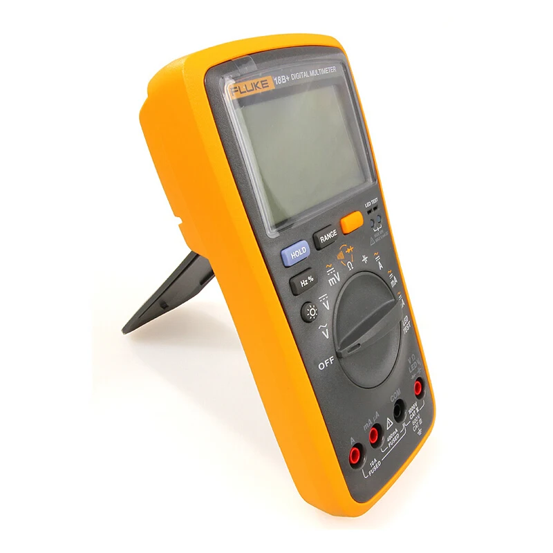 FLUKE 100% оригинал 18B + светодиодный AC/DC напряжение тока цифровой мультиметр и