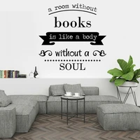 books quote wall decal company office inspire home decoration vinyl wall sticker bedroom living room art adornment murals y706