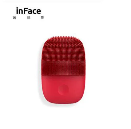 red Xiaomi inFace небольшой Очищающий Инструмент глубокое очищение Sonic beauty прибор для ухода за лицом очищающий уход за кожей лица массажер - Цвет: red