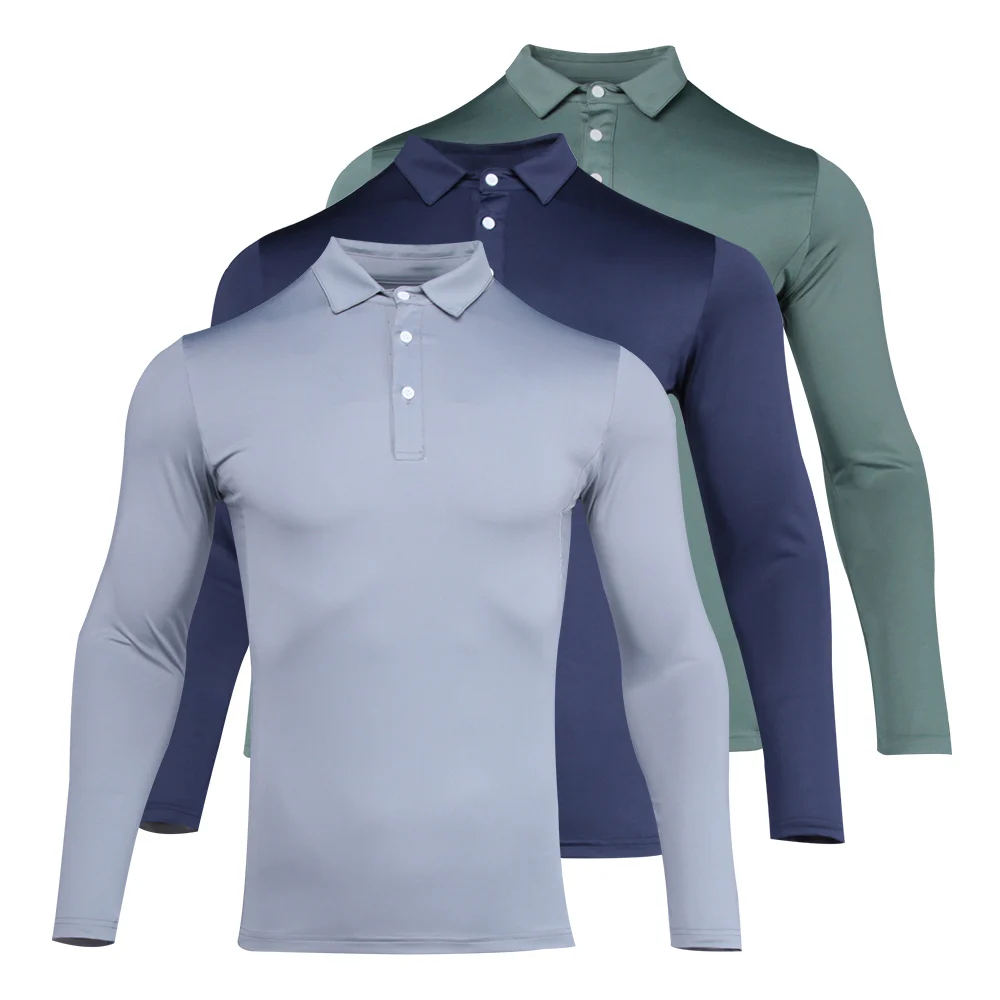 

Осенняя высокоэластичная компрессионная быстросохнущая одежда для бега, спорта, фитнеса, тренажерного зала, Полиэстеровая Мужская футболк...