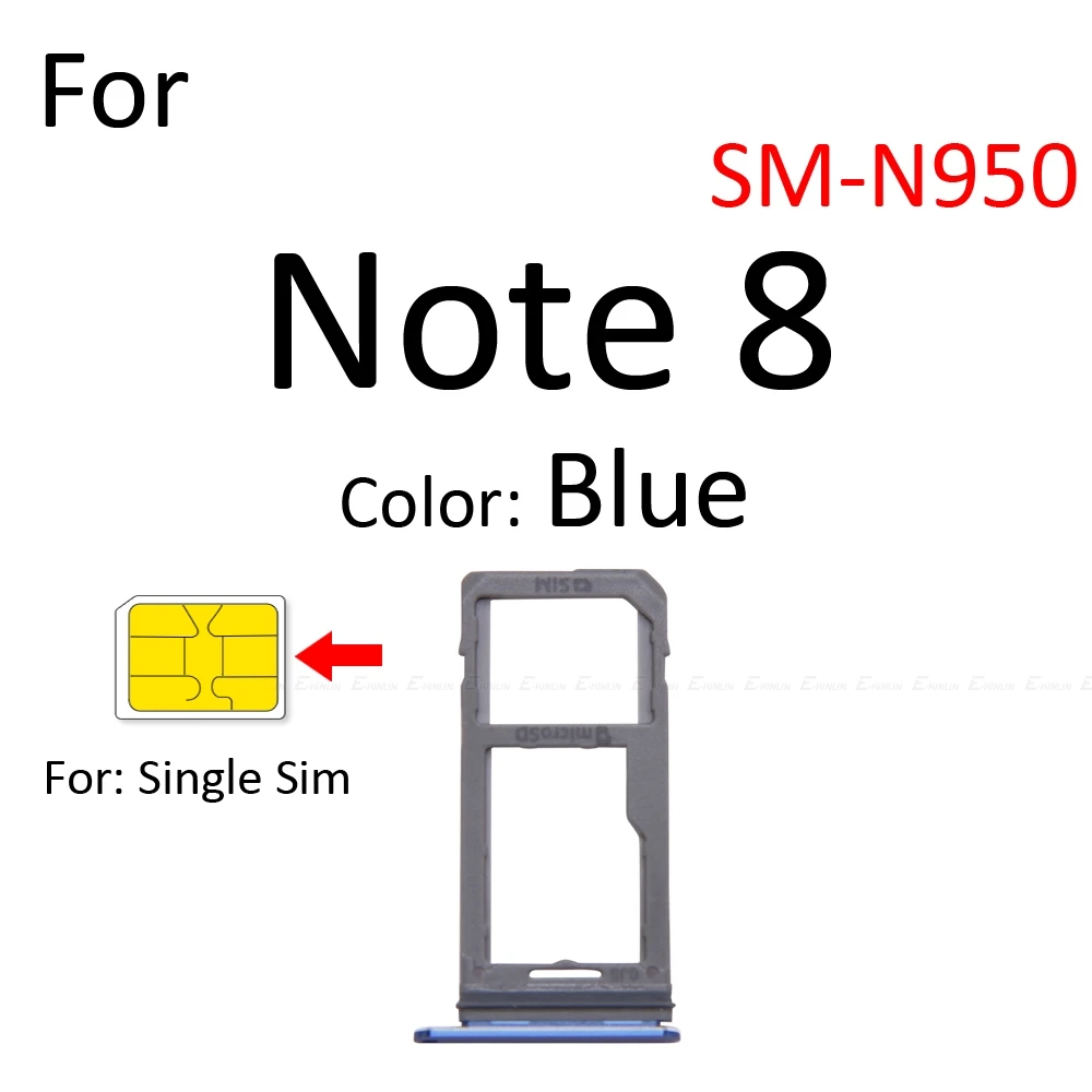 Держатель лоток для гнезда Sim карты контейнер с адаптером Micro SD Samsung Galaxy Note 9 8 N960
