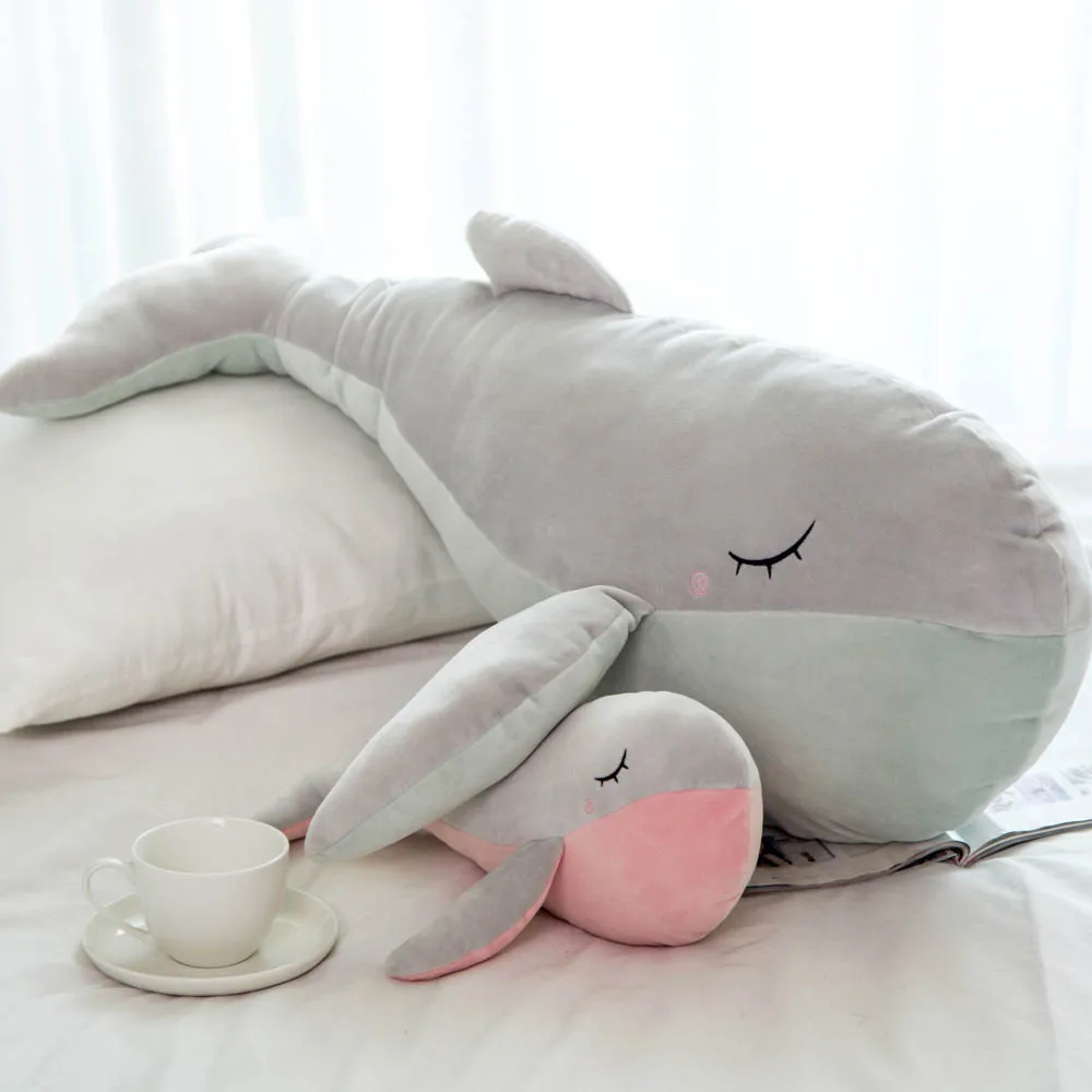 Мягкая плюшевая подушка для КИТА Большая Морская рыба мягкие плюшевые игрушки