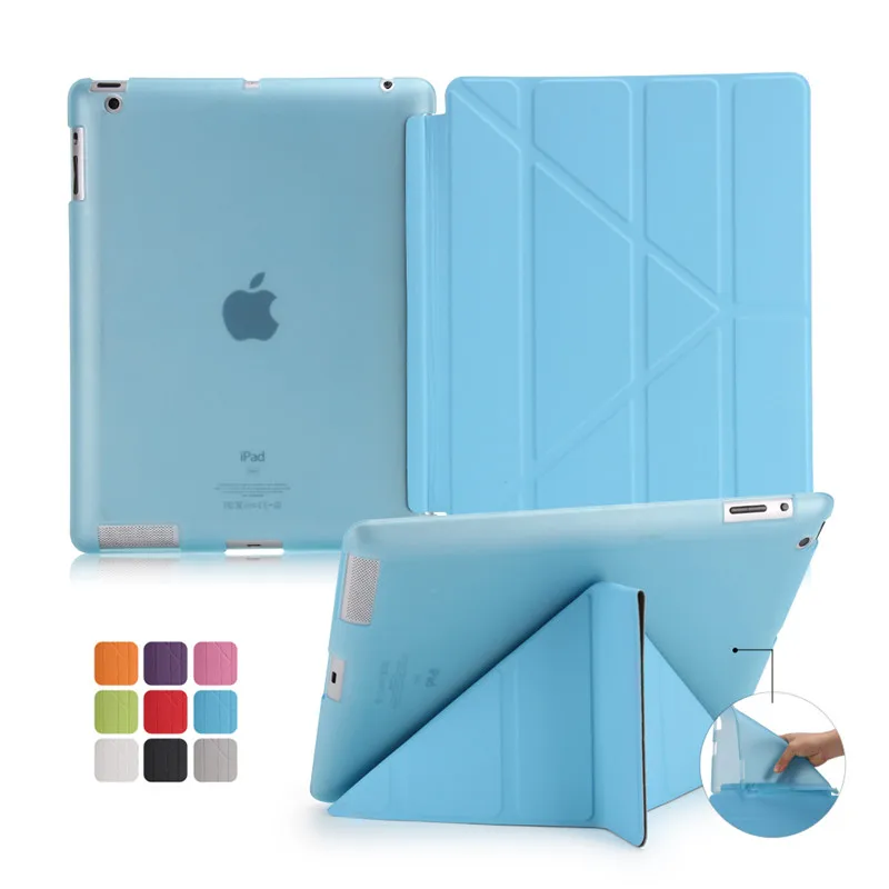 Чехол для планшета Apple Ipad 3 2 4 мягкий силиконовый чехол из ТПУ + умный с