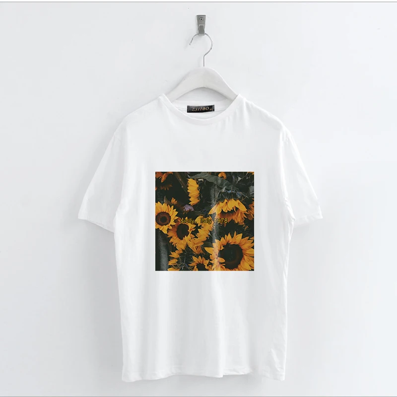 

T-shirt tops cartoon letter print Harajuku loose casual women tops Summer Ulzzang fashion Japanese O-neck cute kawaii female