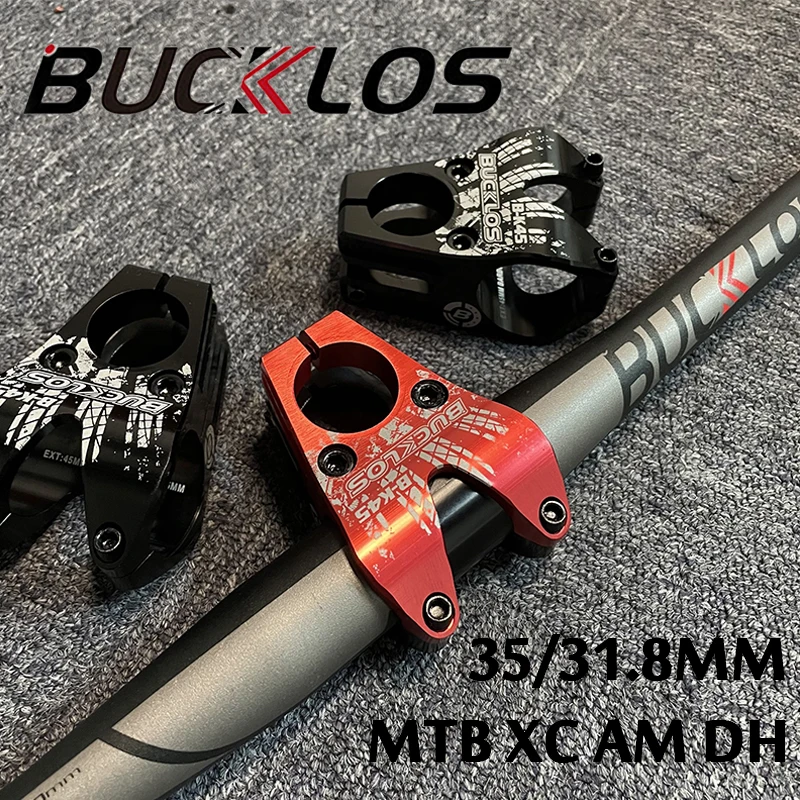 

BUCKLOS 35/31.8mm Bicycle Stem Aluminium Alloy High-strength 45MM Short Bike Stem For MTB AM XC DH stem Cycling Part