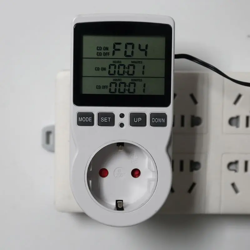 16A 220V термостат цифровой регулятор температуры многофункциональная розетка с