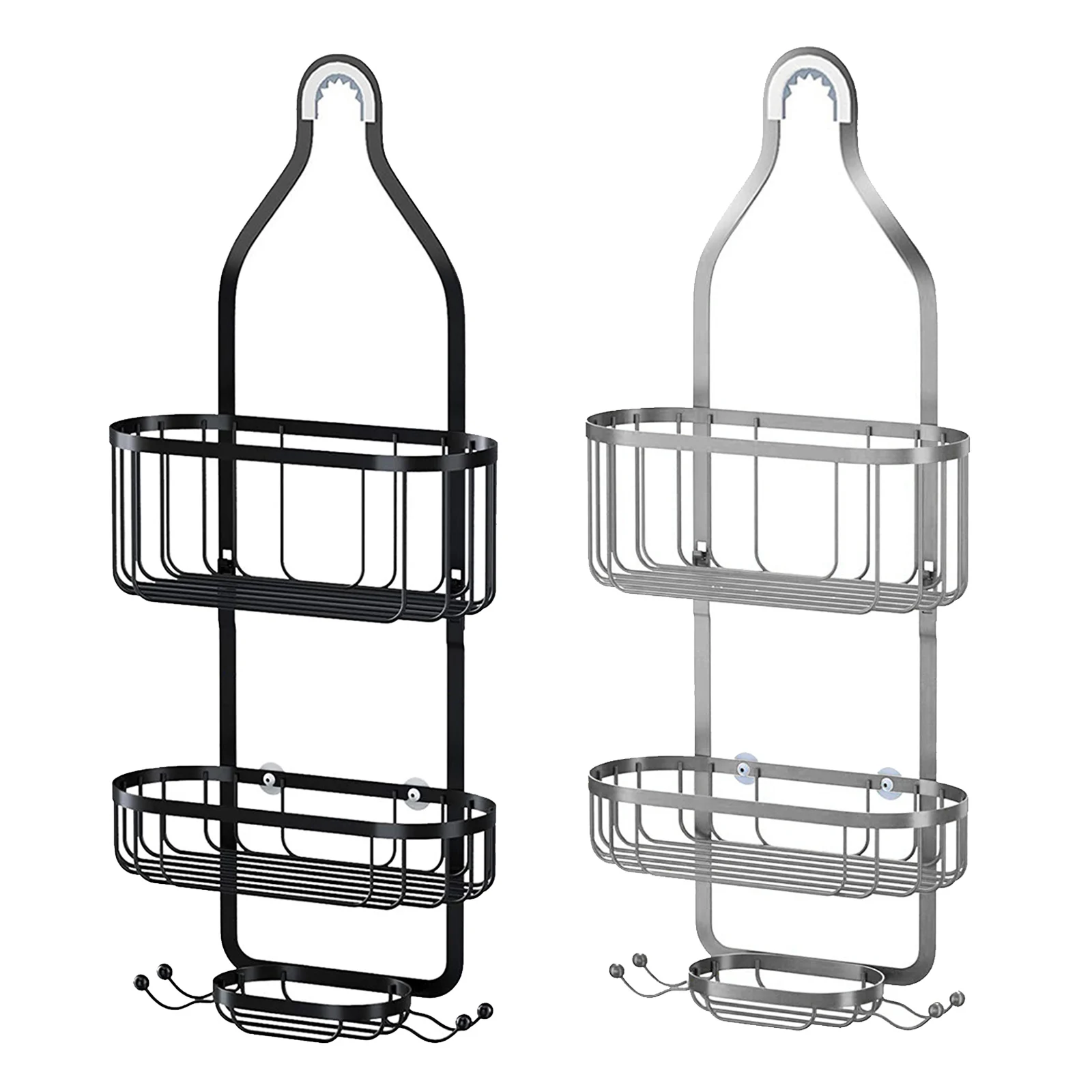 

Shower Organizer Rustproof Wall Mounted for Sponge Towels Shampoo Holder