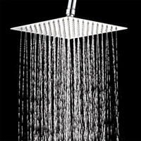 6810 ultra thin bathroom square shower large top nozzle rain shower bath shower head spray bathroom accessories