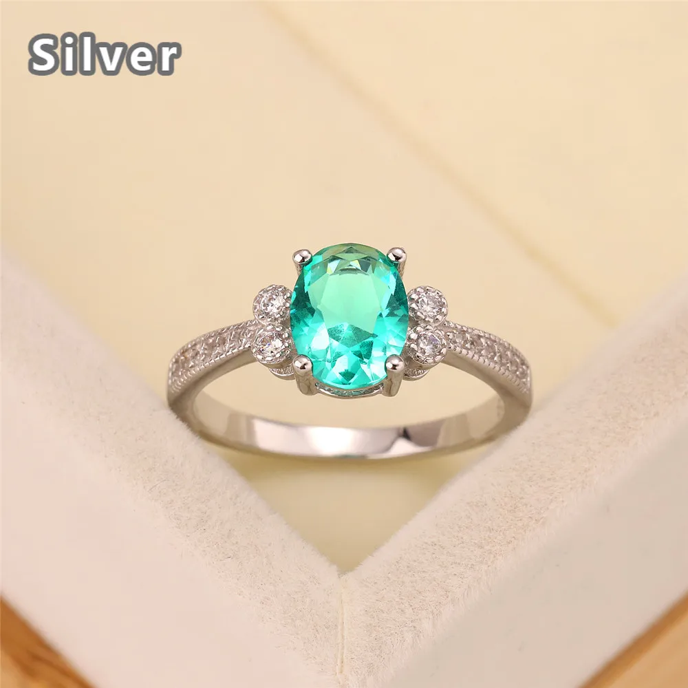 

Лучшие продажи в европейском и американском стиле; Мода S925 серебряное обручальное кольцо циркона леди светильник зеленый гусиное яйцо с ук...