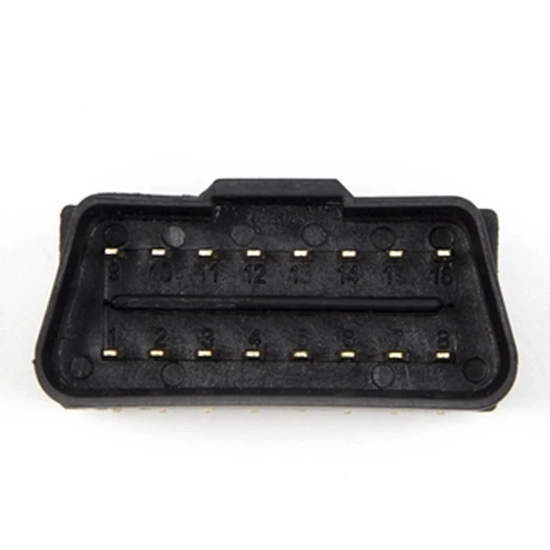 OBD 16pin 90 градусов изогнутая игла OBD2 16Pin штекер 2 16 контактный разъем адаптер