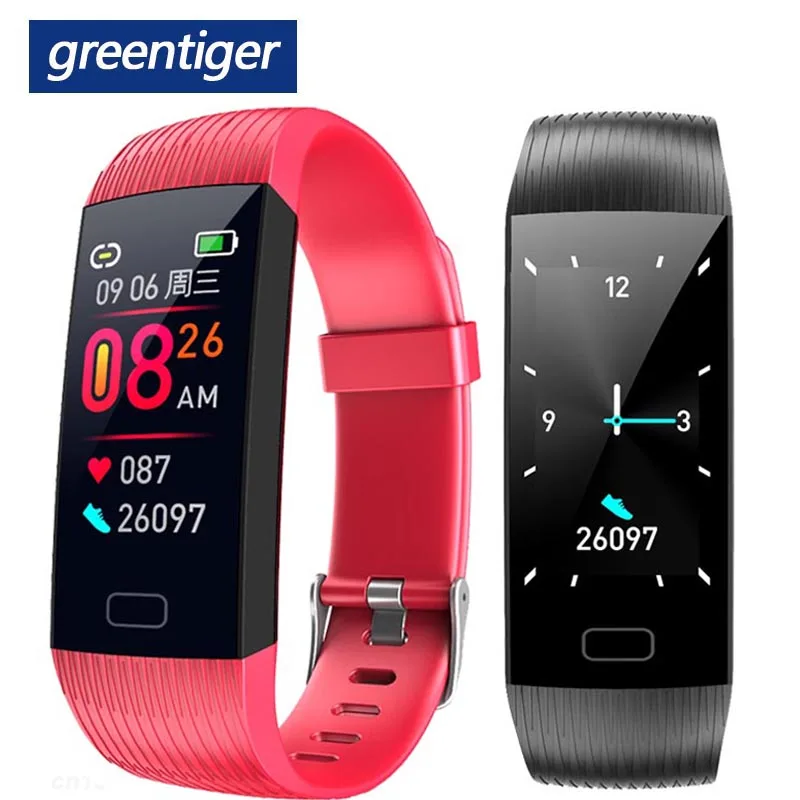 Greentiger Z6 Pro, умный Браслет, монитор сердечного ритма в реальном времени, фитнес-трекер, браслет, водонепроницаемый, измеритель артериального давления, секундомер