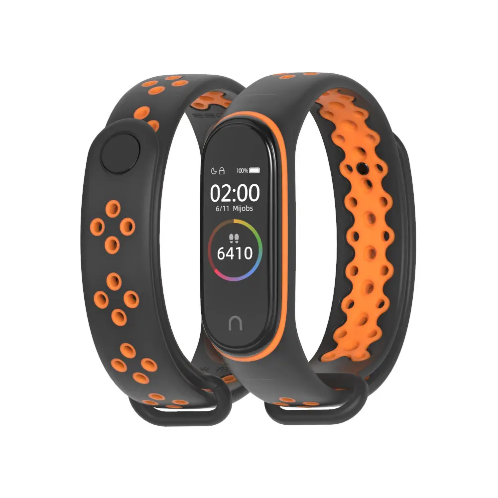 Ремешок спортивный для Xiaomi Mi Band 4 силиконовый браслет на запястье 3