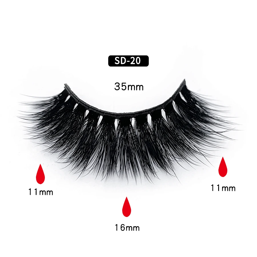 SD-20 Clotobeauty 3d норковые ресницы накладные ресницы натуральные толстые длинные объемные ресницы тонкие Накладные ресницы макияж расширение-SD - Цвет: SD-20