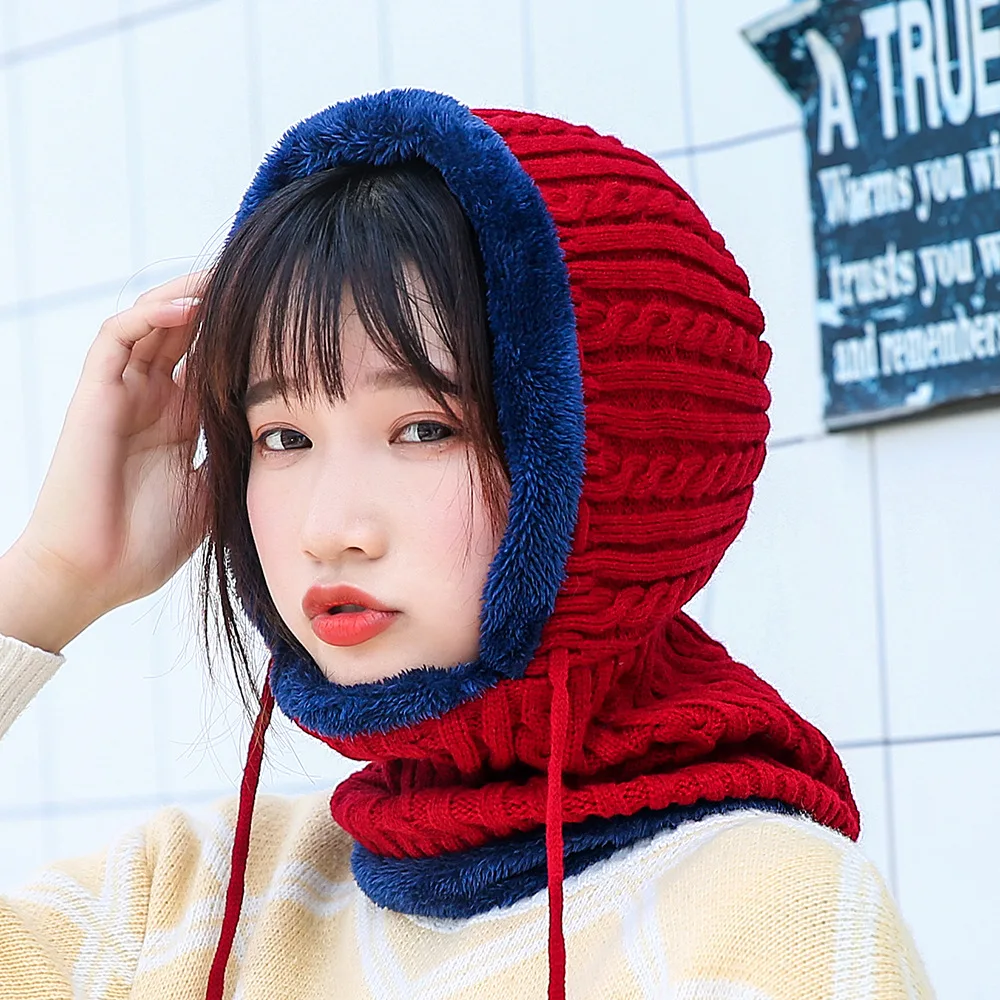 Ear cap for men in winter with fur hat scarf and thickening riding neck |