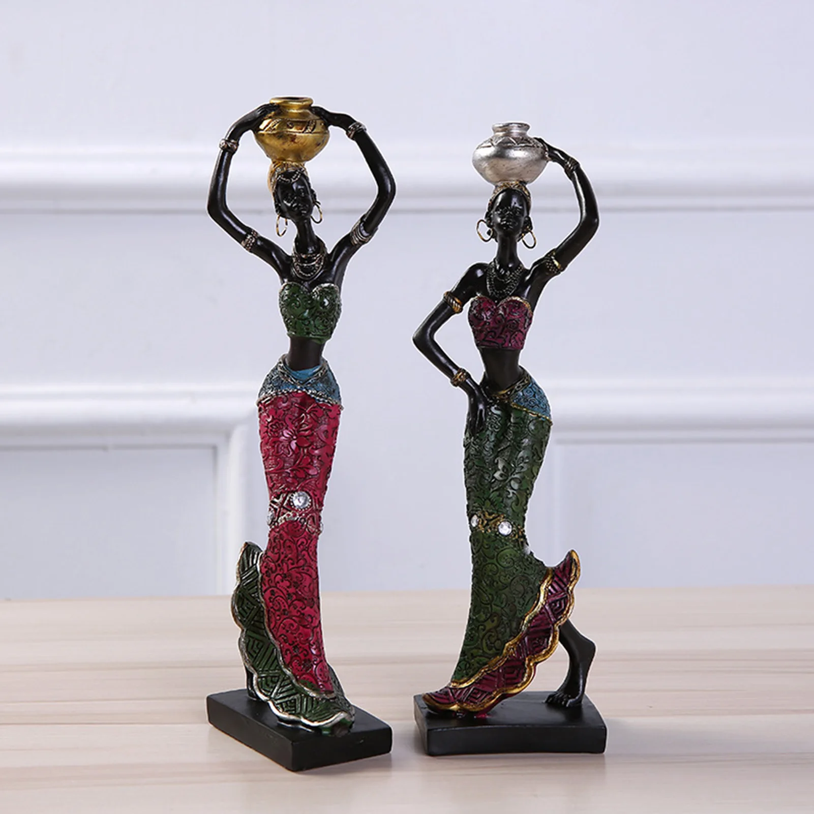 

Beauty Girl Statue Decoration African Lady Sculpture Beautiful Appearance Perfect Collection Of Statues 2021 New