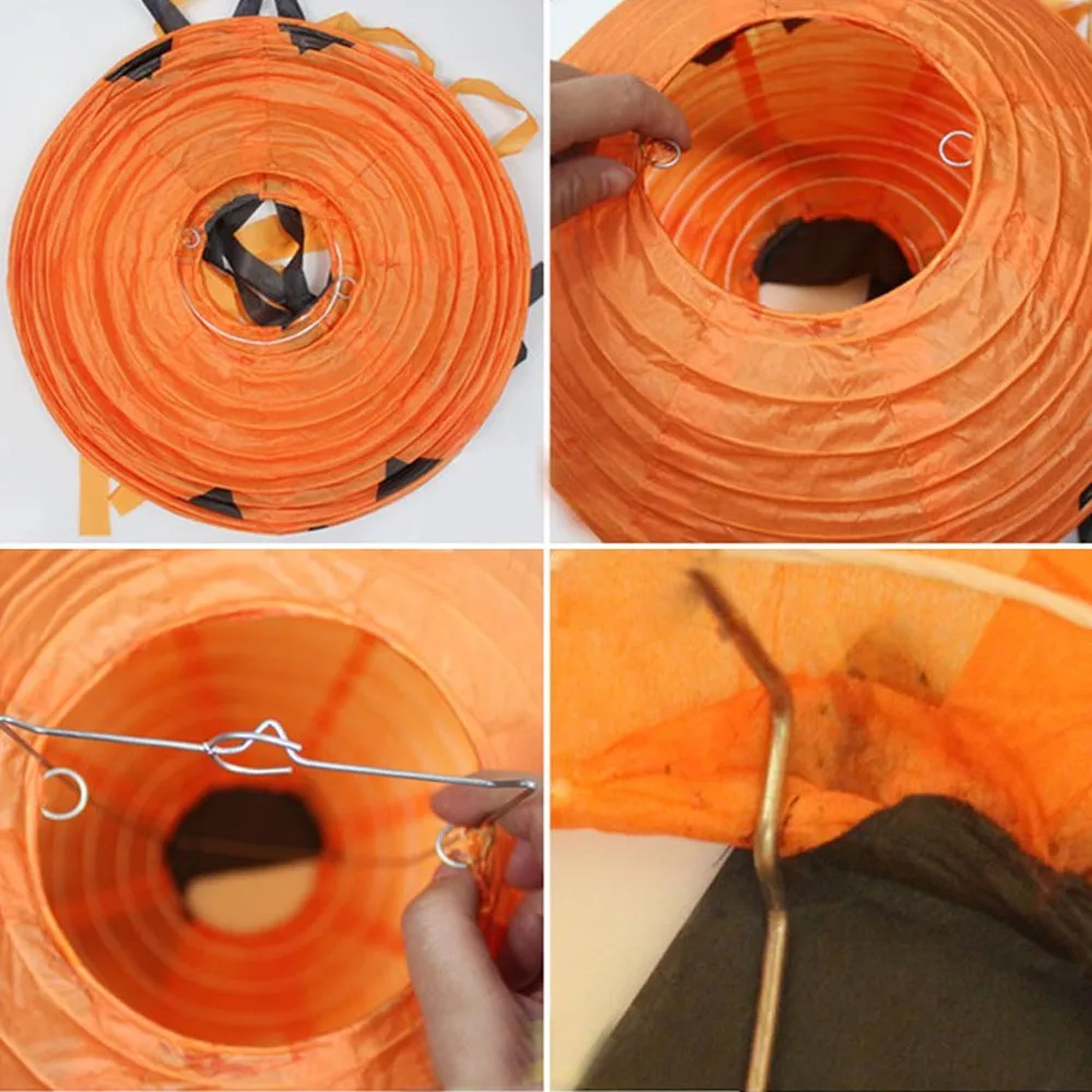 Новые продукты 2019 Хэллоуин бумага тыква подвесной фонарь DIY Праздничная