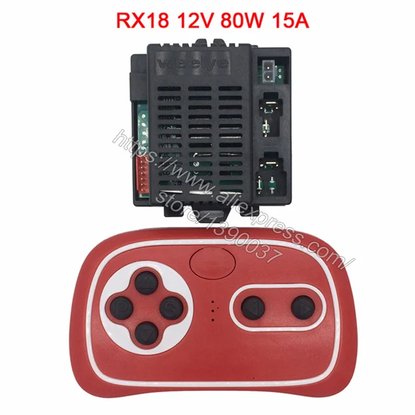 RX18 A and red RC Wellye Детский Электрический игрушечный автомобиль bluetooth пульт дистанционного управления, контроллер с функцией плавного пуска 2,4G bluetooth передатчик - Цвет: RX18 A and red RC