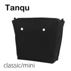 TANQU Пу нубук матовая кожа водонепроницаемая внутренняя подкладка карман на молнии для Obag Классическая Мини подкладка для O-BAG