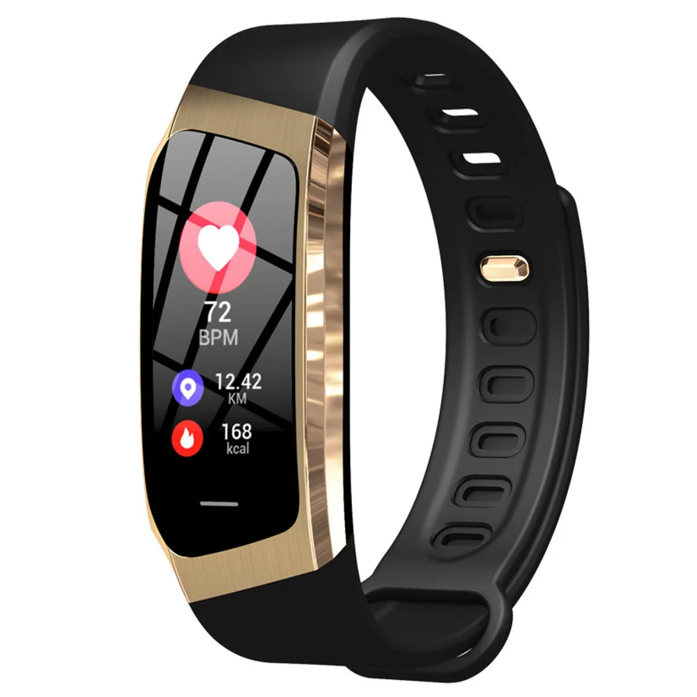 gold black MODOSON Bluetooth умный Браслет E18 монитор сердечного ритма фитнес-трекер Smartband M3 Для samsung huawei Xiaomi Mi LG iphone - Цвет: gold black