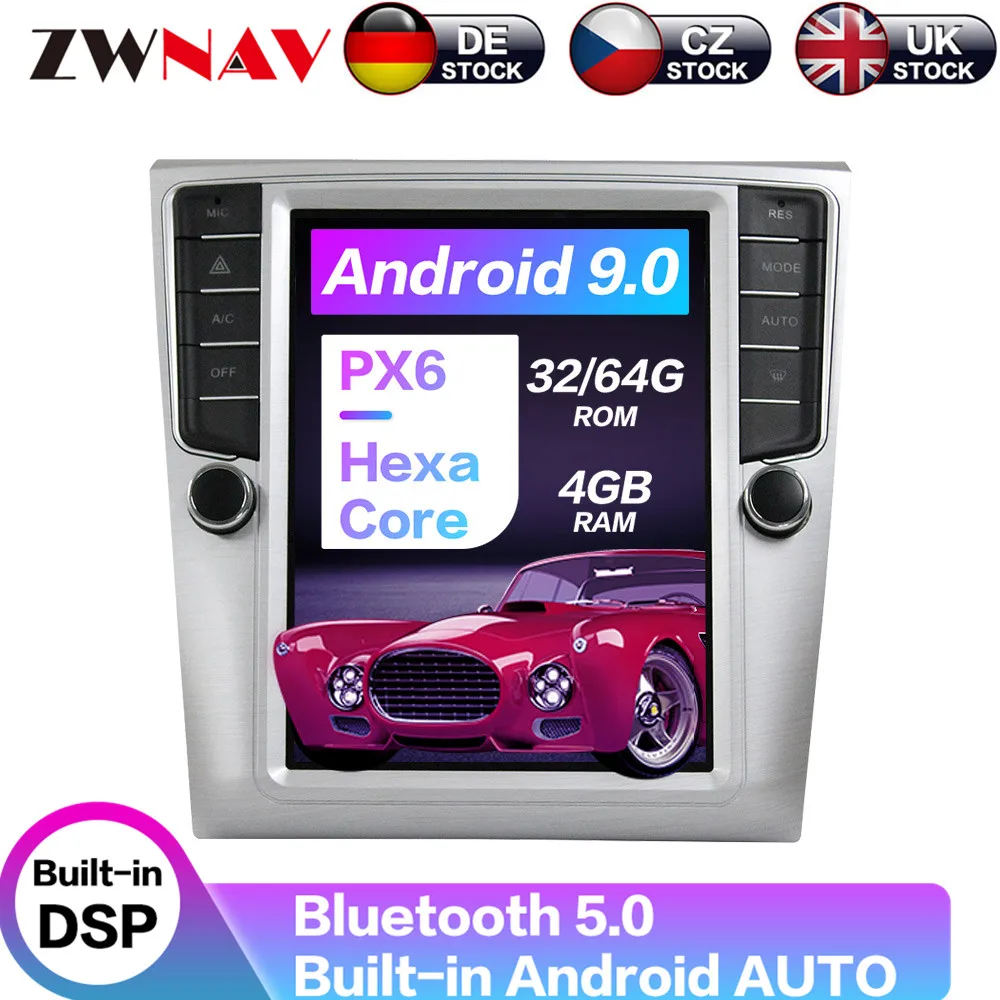 

Carplay DSP Android 9.0 PX6 вертикальный радиоэкран Тесла Автомобильный мультимедийный плеер стерео GPS навигация для VW Magotan 9,0-2012