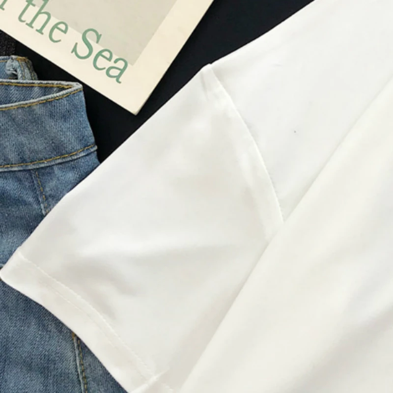 

Short Sleeve T-shirts Women Letter Printed O-neck Ins Retro Loose Harajuku Summer Oversize Plus Size 2XL Tees Couples Top Tshirt