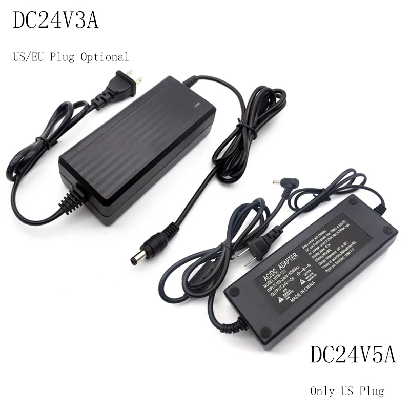 Регулируемый адаптер питания двухпроводная вилка стандарта ЕС/США для