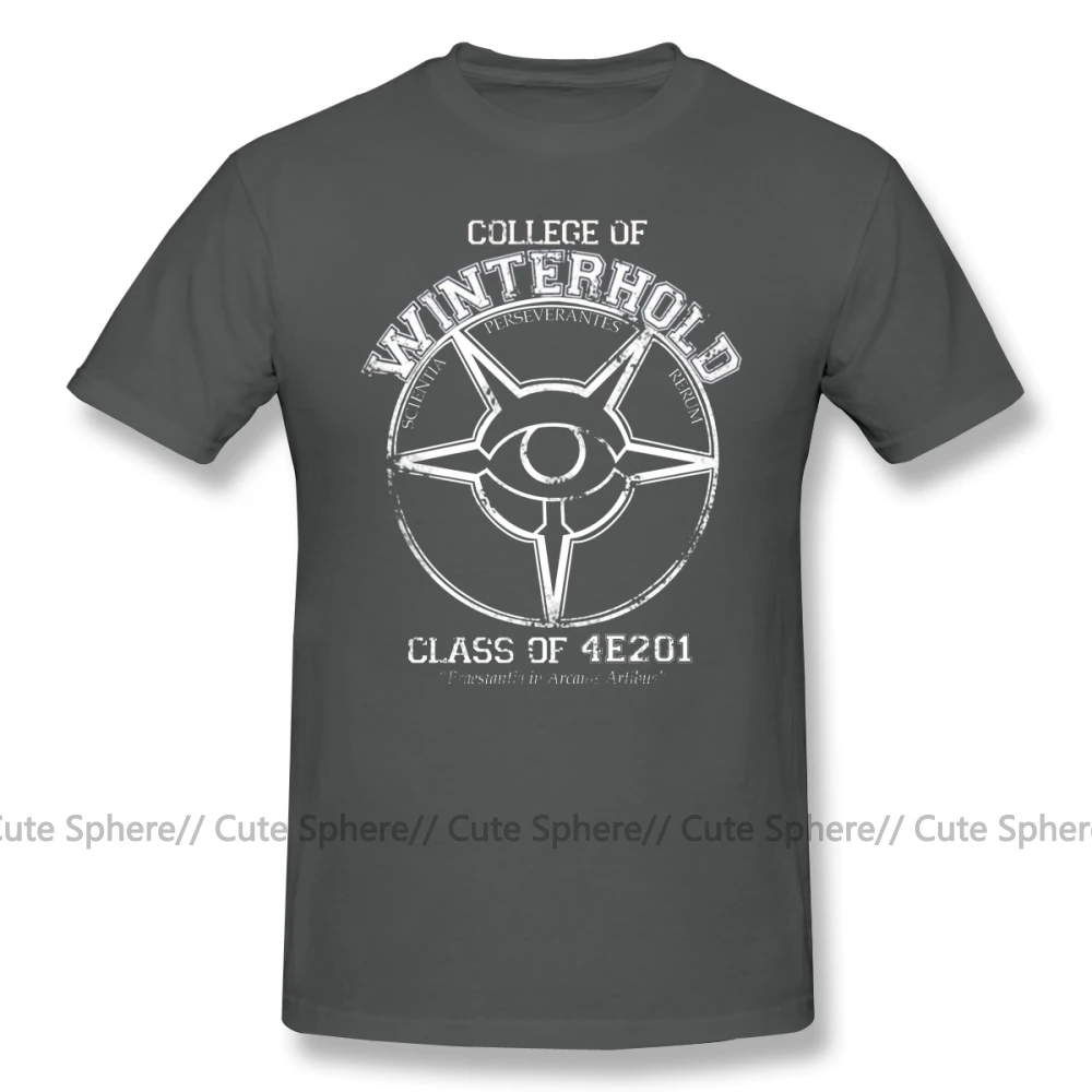 Elder Scrolls футболка форт Колледж футболки выпускника 100 процентный хлопок 6xl