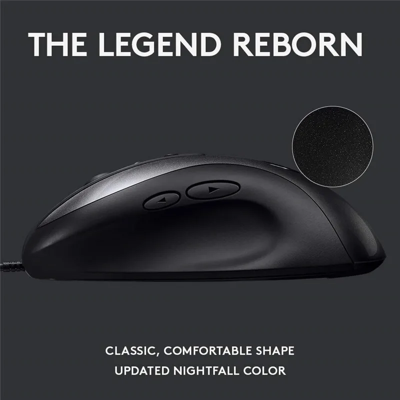 Оригинальная классическая и удобная оптическая игровая мышь Logitech MX518
