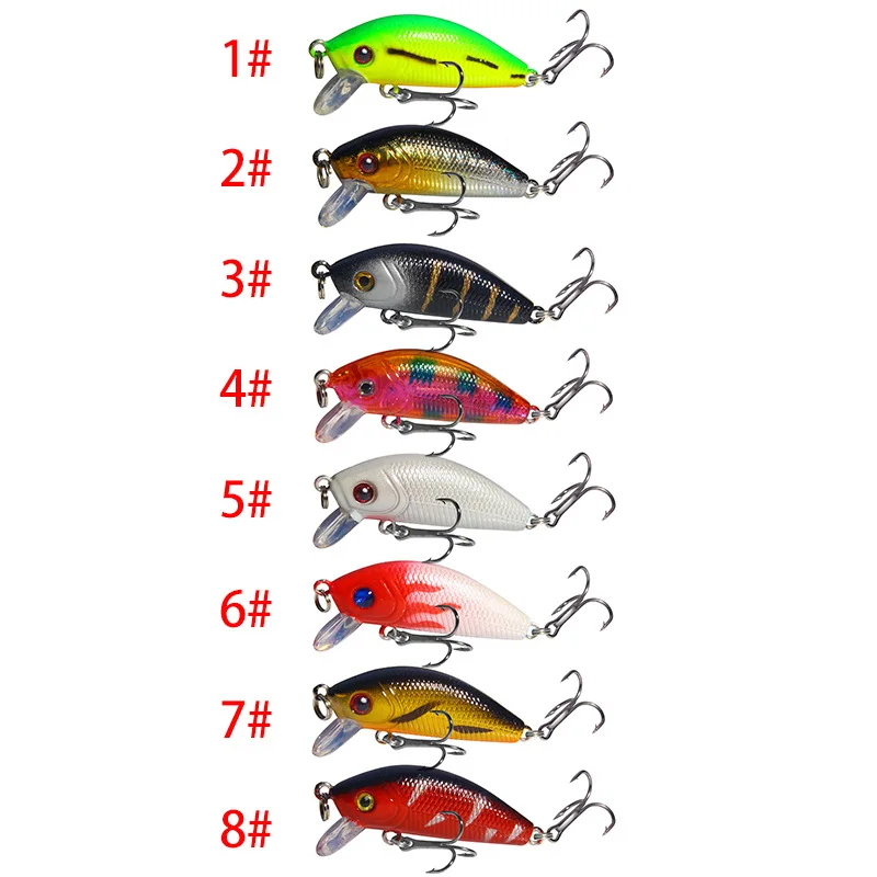 

Minnow Lure Bait Bionic Bait 5cm/4.2g 8 Color ABS Freshwater Bait Hard Bait Fishing Accessories Fishing Lures Banana Fish