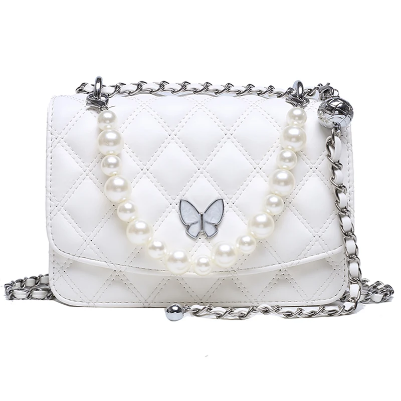 

Pearl Design Mini Tote bag 2020 High-quality PU Leather Crossbody Bags Lady Shoulder Bag Travel Handbag and Purses