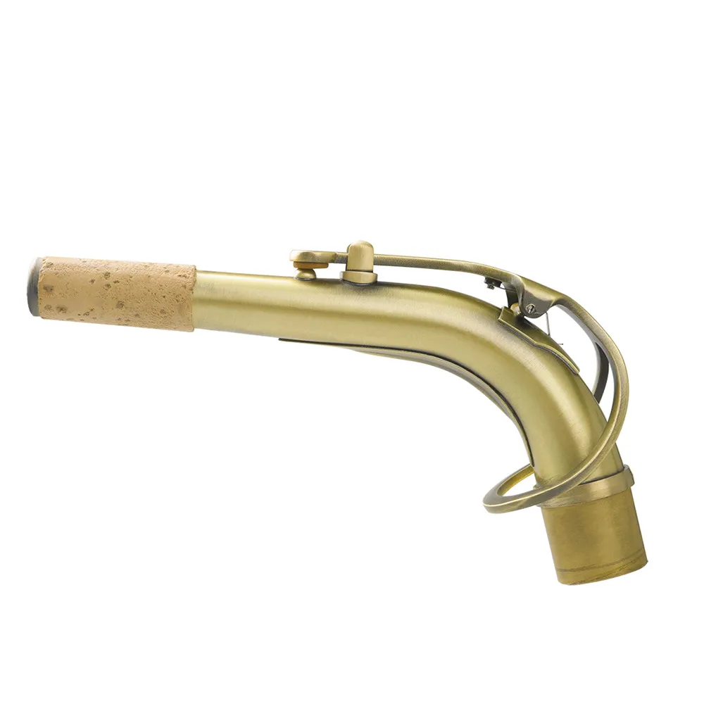 B66 Саксофон альт красный античный изогнутый шейный латунный сопло сгибающийся