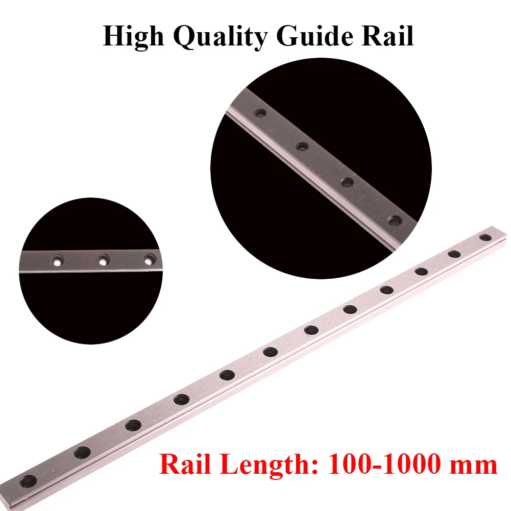 2pcs Linear Guide+2pcs MGN7 MGN9 MGN12 MGN15 Slide Block Miniature Rail Length 100mm-1000mm For 3D Printer CNC Parts | Обустройство
