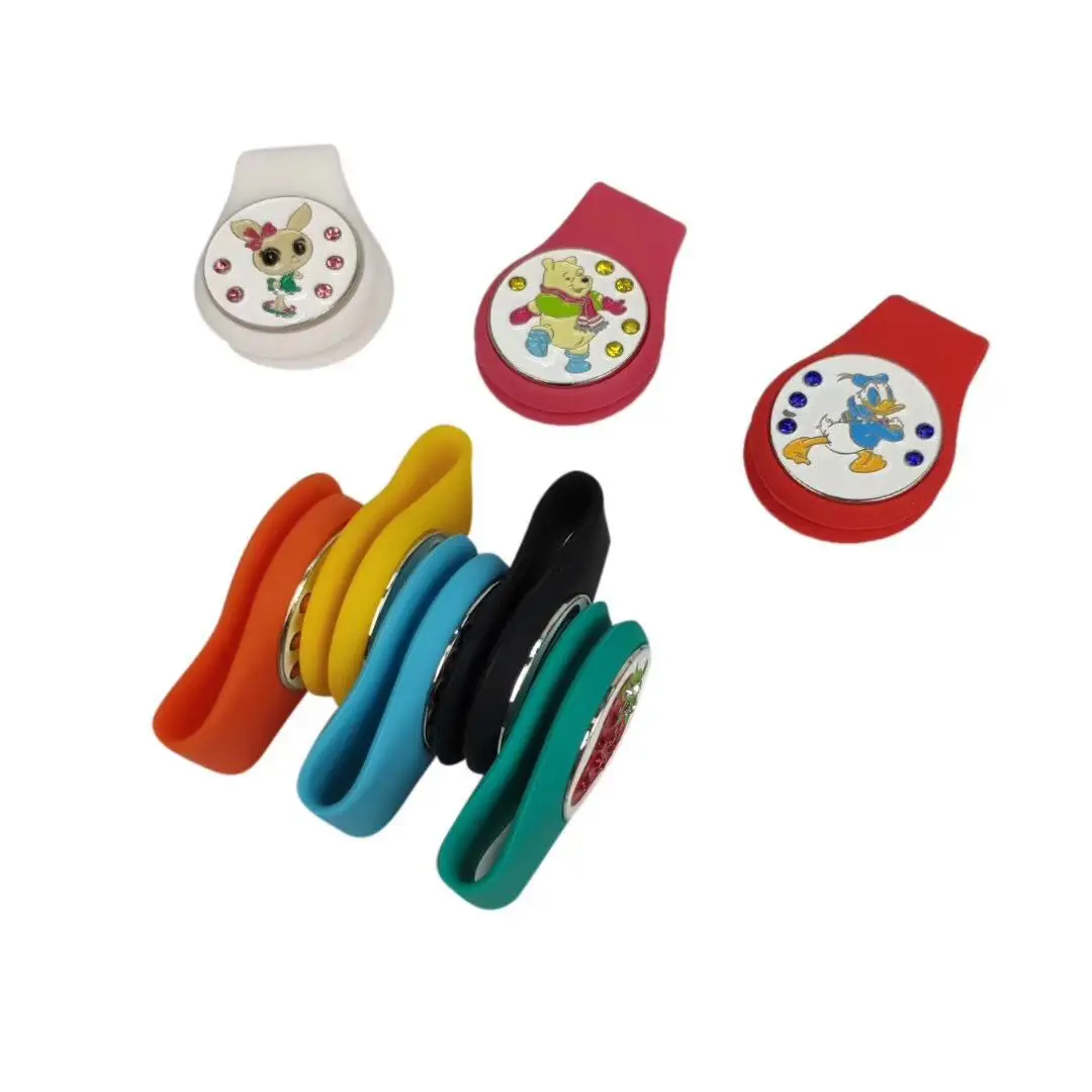 Гольф маркер цветная перегородчатая силиконовая шапка для гольфа Бесплатная