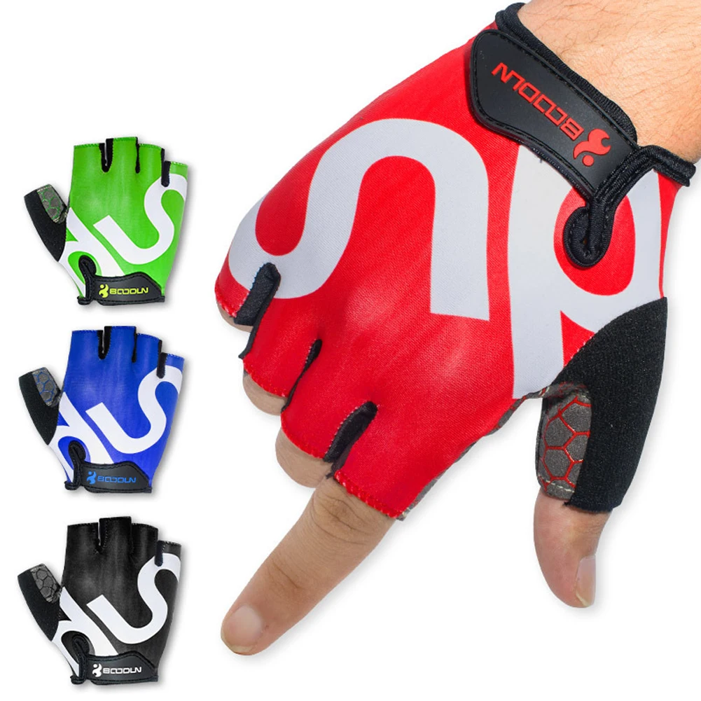 

Men Bike Bicycle Glove Outdoor Cycling Sports Breathable Gloves Women MTB Bike Half Finger Sponge Pad Gloves Black S-XXL