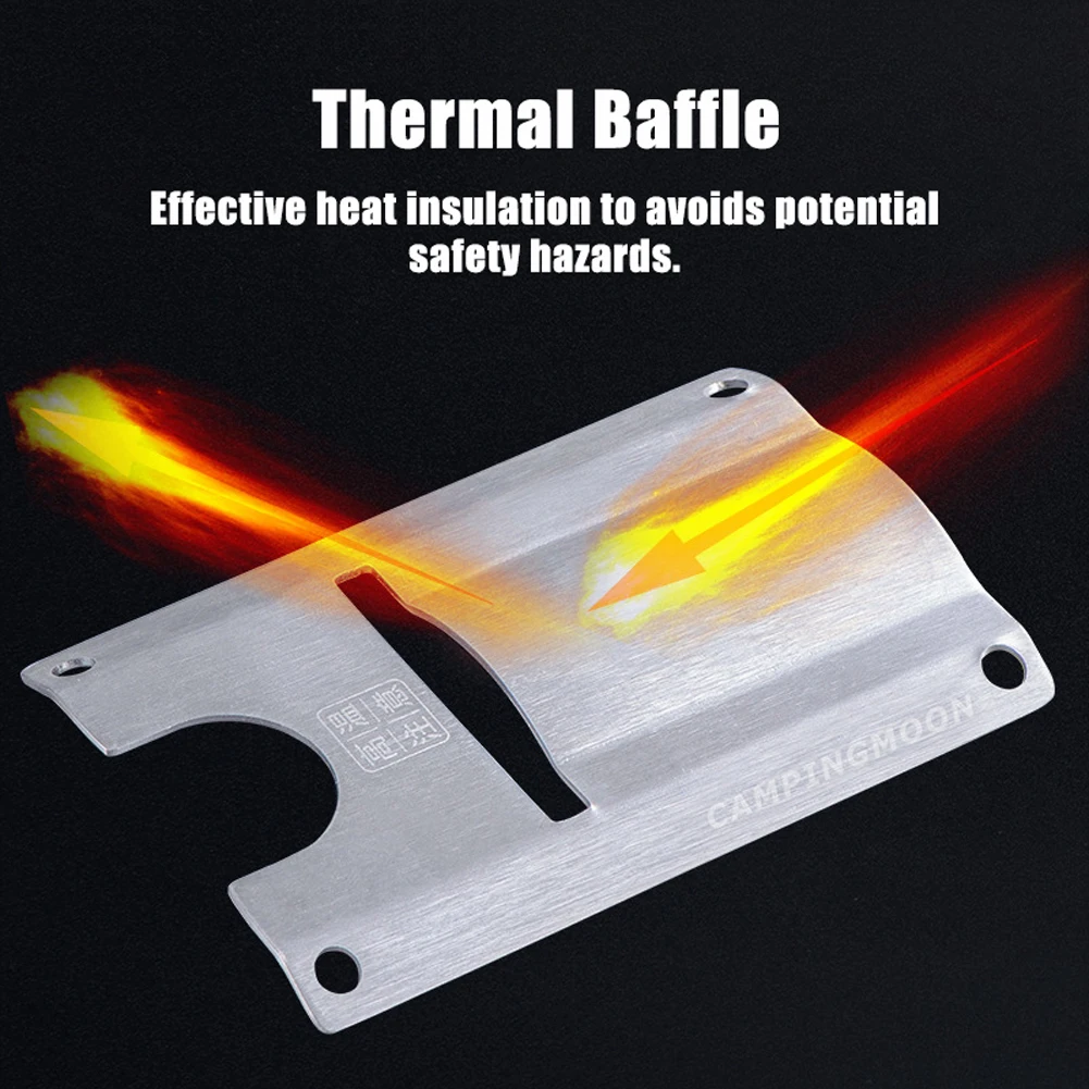 CAMPINGMOON Rocket Bracket Heat Shield Gases Stoves Thermal Baffle Bord for Separate Transfer | Спорт и развлечения
