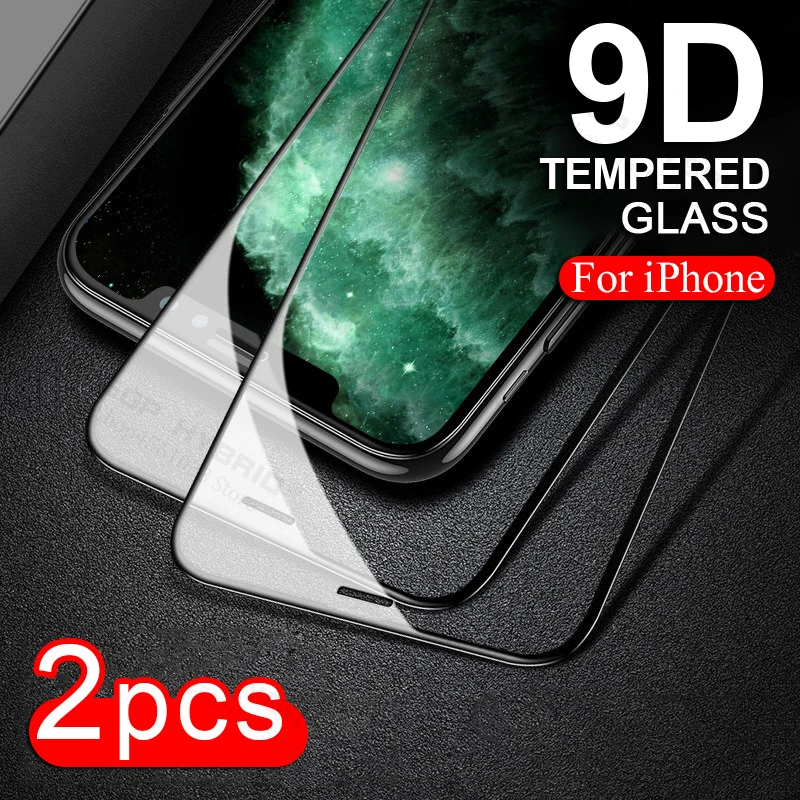 9D для iPhone11 Apple iPhone 11 Pro 11Pro Max Xs XR XS X S R SE защита экрана с закругленными краями