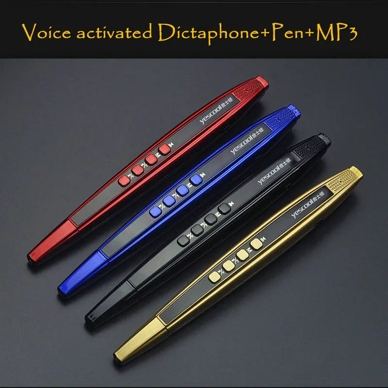 Цифровой диктофон Yescool в виде ручки металлический мини-диктофон с активацией