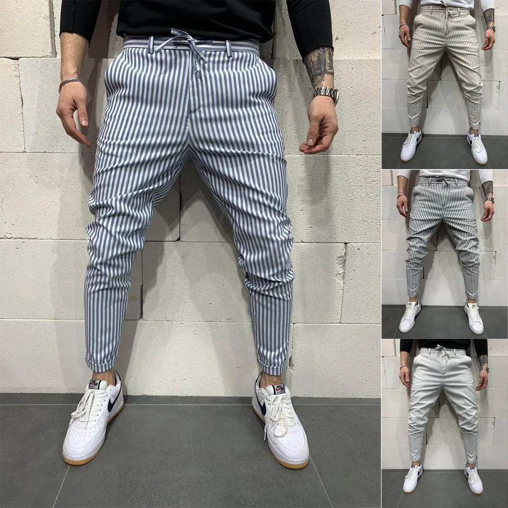 Men's Pants Male Social Slim Fit Classic Working Clothing Daily Casual  Soft  Summer Fashion New Men's Trousers For Office Khaki