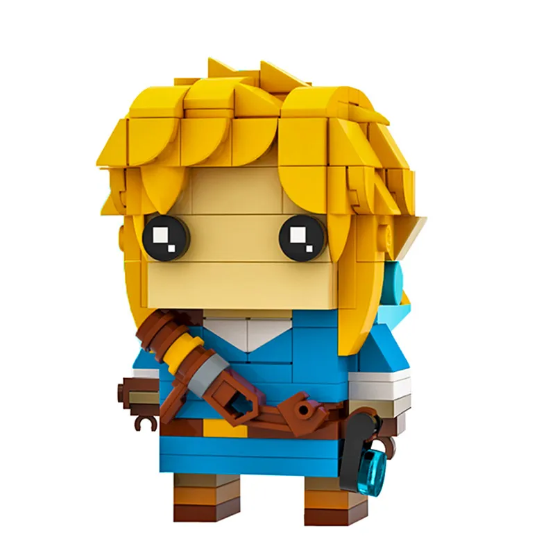 

MOC Classic Anime Figure Linke Model Model Doll Brickheadz Building Blocks Game Character Collection Bricks Toys Cute Xmas Gift