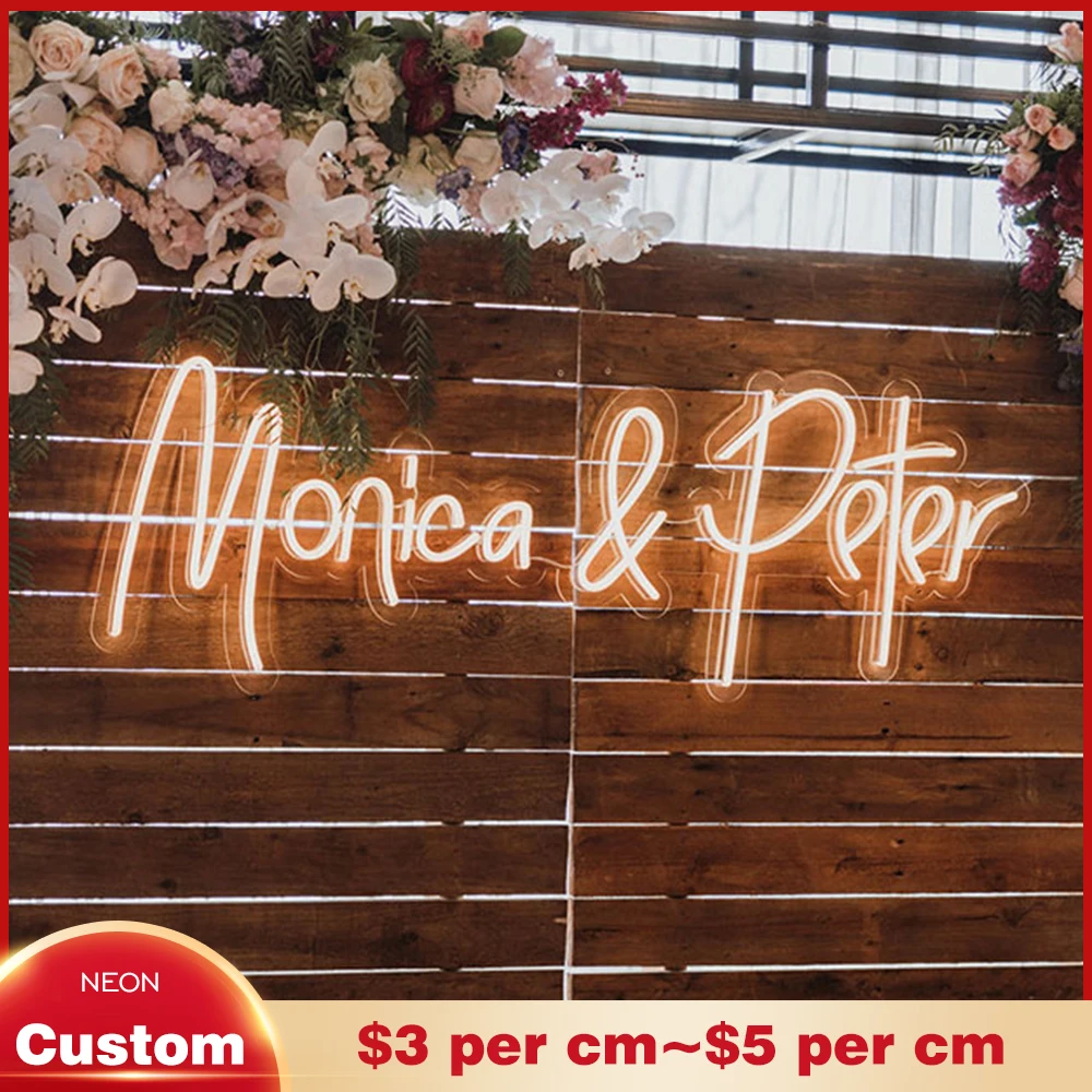 Оптовая продажа неоновые вывески кофейные настенные украшения свадебные буквы