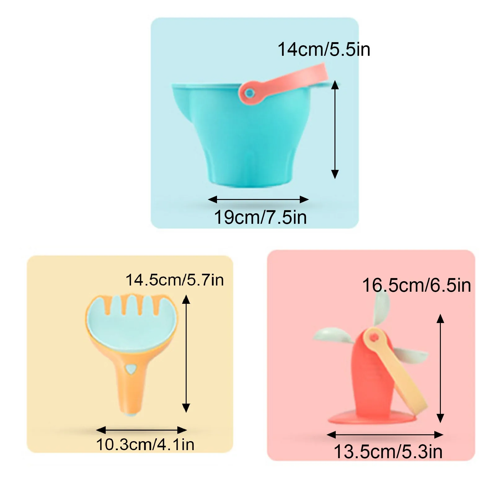 

9pcs Beach Tools Set Sand Playing Toys Kids Fun Water Beach Seaside Tools Gifts Beach Sand toys Sandglass Shovel Tool