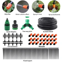 drip irrigation system automatic watering irrigation system suite garden hose spray irrigation system kit diy adjustable emitter
