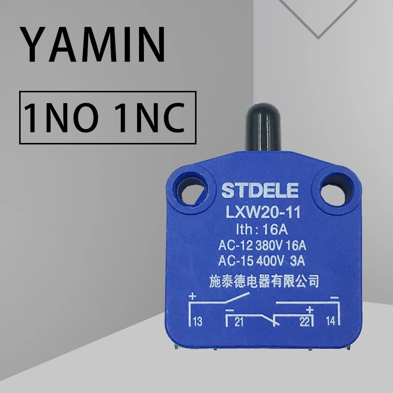 Флуоресцентный выключатель со штекером микро голубой 1NO 1NC|Выключатели| |