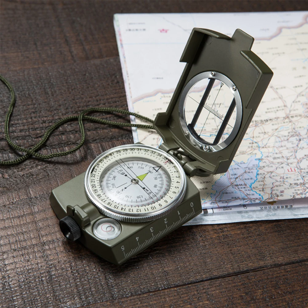 

Hiking Waterproof Survival Shakeproof Zinc Alloy Multifunctional Outdoor Activities Mini Portable Camping Navigation